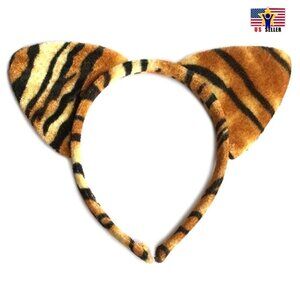 Girl Sexy Leopard Tiger Cat Ear Hair Headband Dance Party Accessories Ha…